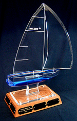 Acrylic Perpetual Sailing Trophy